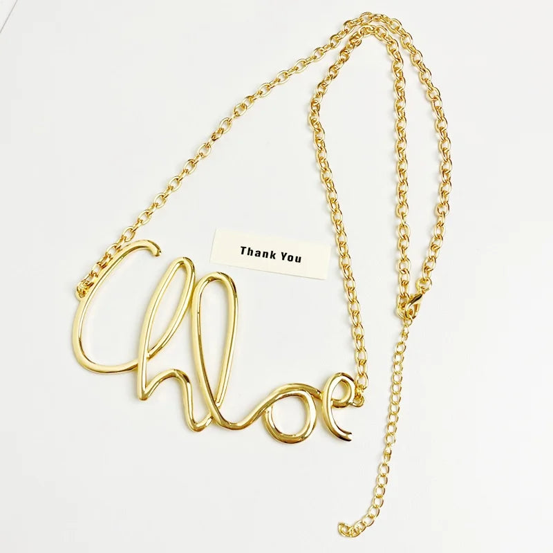 Charm Retro Elegant Gold Plated Letter Waist Chain for Women Girls Metal Daily Autumn and Winter Jewelry