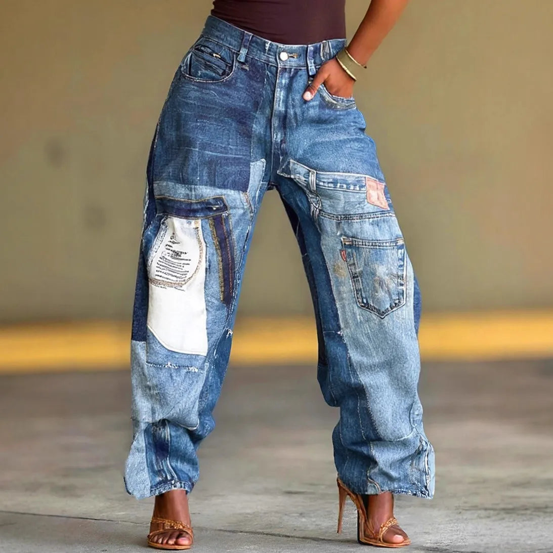 Spoken Dreams: Women High Waist Wide Leg Jeans