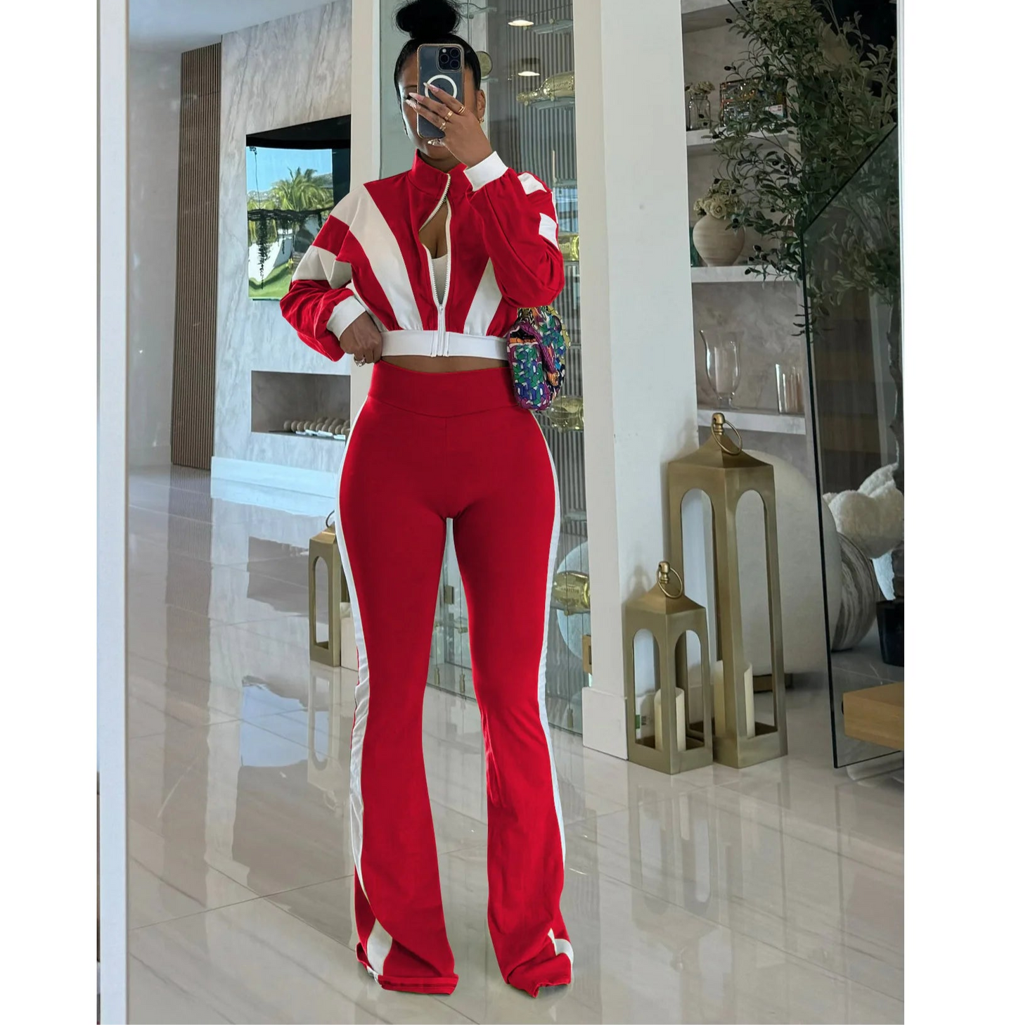 Spoken Dreams: Fitness Tracksuit Two 2 Piece Set