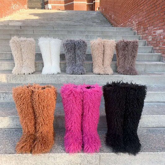 Spoken Dreams: Knee High Wool Snow Boots