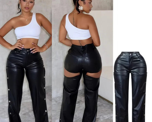 Spoken Dreams: Straight Leather Pants