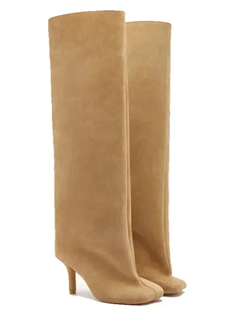 Spoken Dreams: Winter Slim High Heels Knee High Women