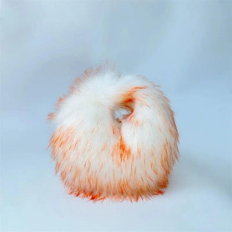 Spoken Dreams: Small Fur Half Moon Luxury Bags