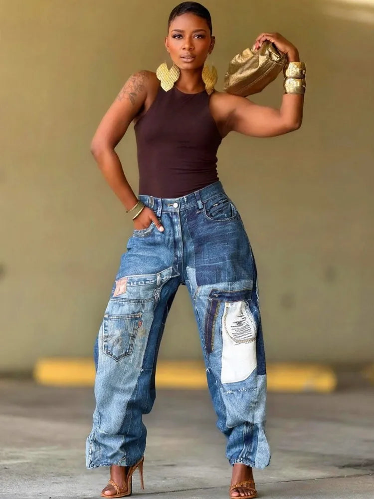 Spoken Dreams: Women High Waist Wide Leg Jeans