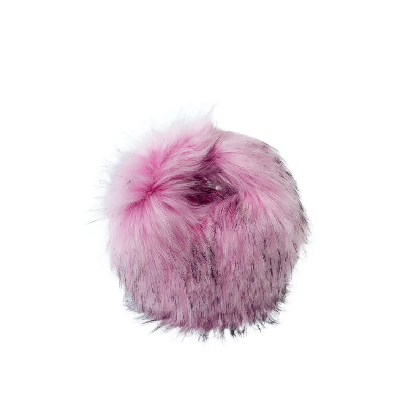 Spoken Dreams: Small Fur Half Moon Luxury Bags